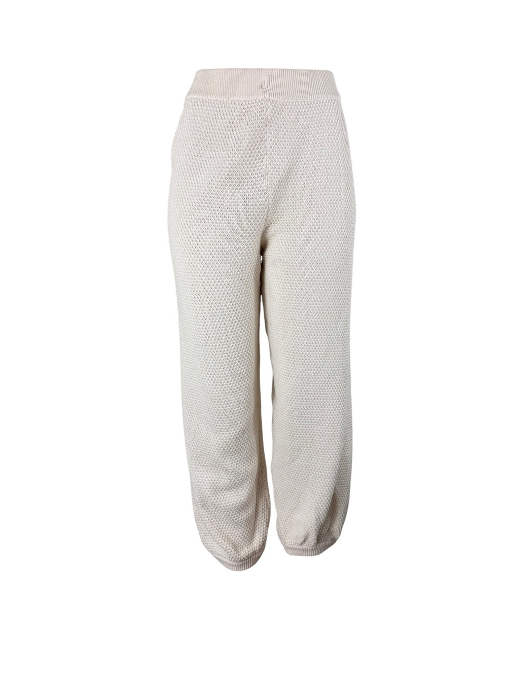 FREE People Beach Cozy Knit Cream Lounge Pants - Picture 2 of 4